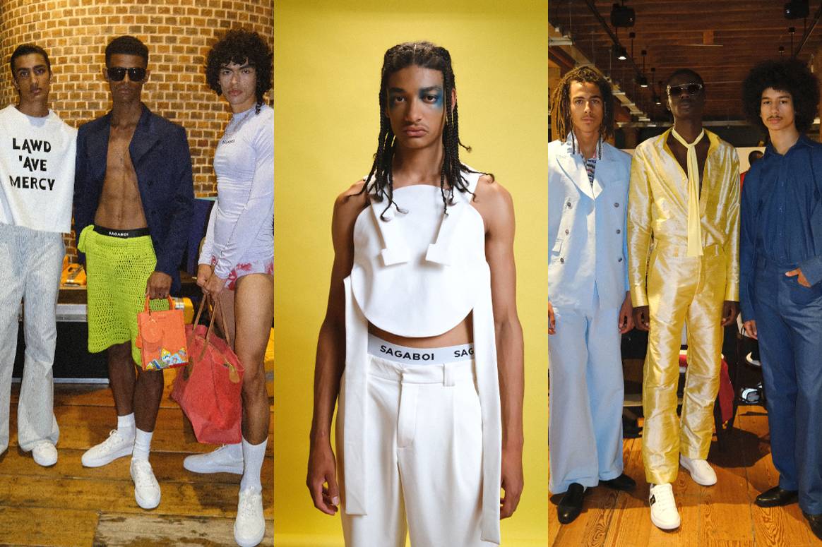 Crédits: Fashion Week de Londres juin 2023, Sagaboi collection printemps-été 2024. Image : BFC