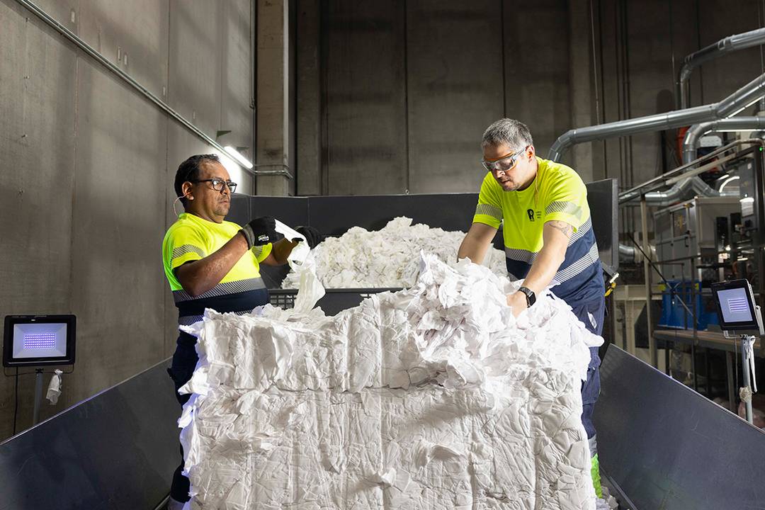 Planta de reciclaje textil de Recover.