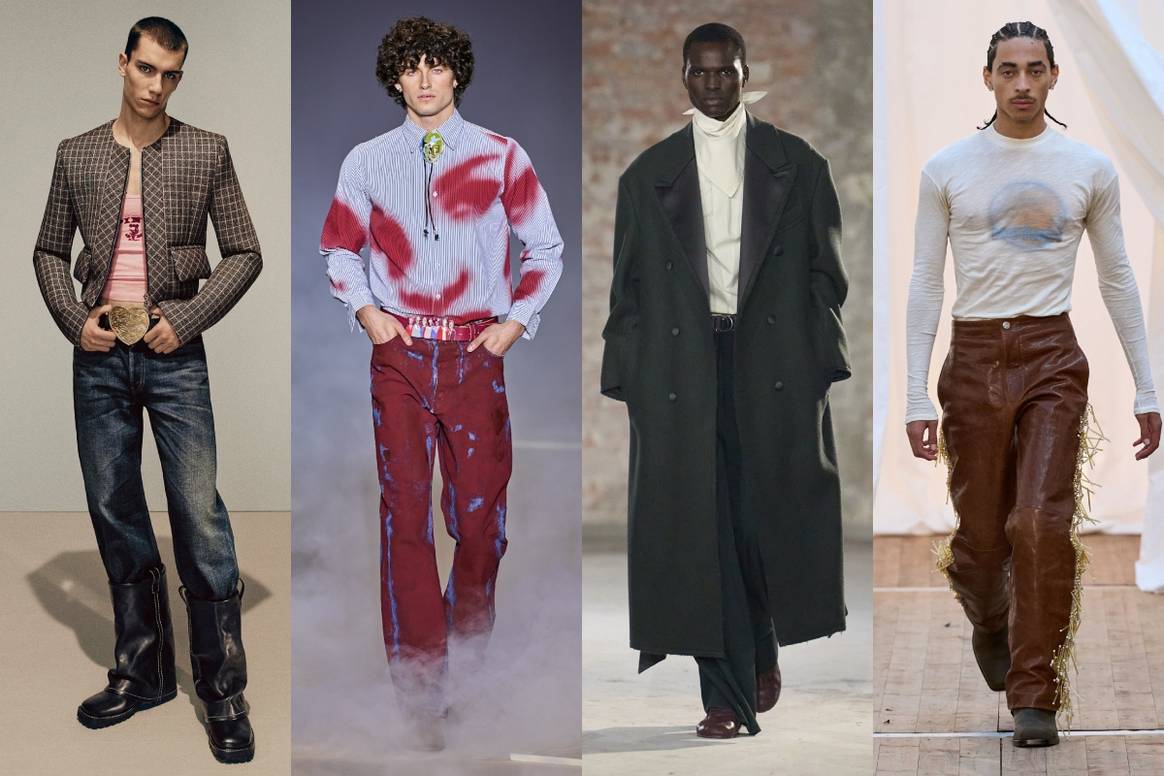 FW25 (v.l.n.r.): Acne Studios, Kidsuper, Ami und Bluemarble