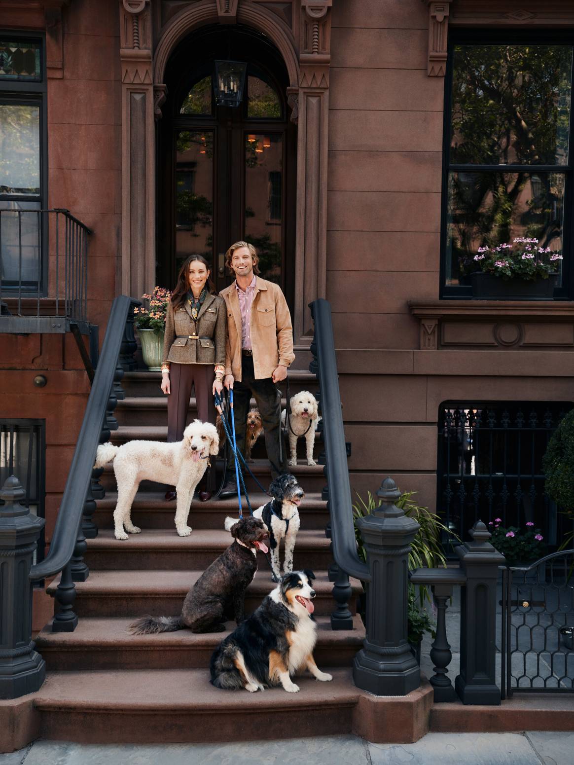J.McLaughlin fall campaign shot in Cobble Hill, Brooklyn