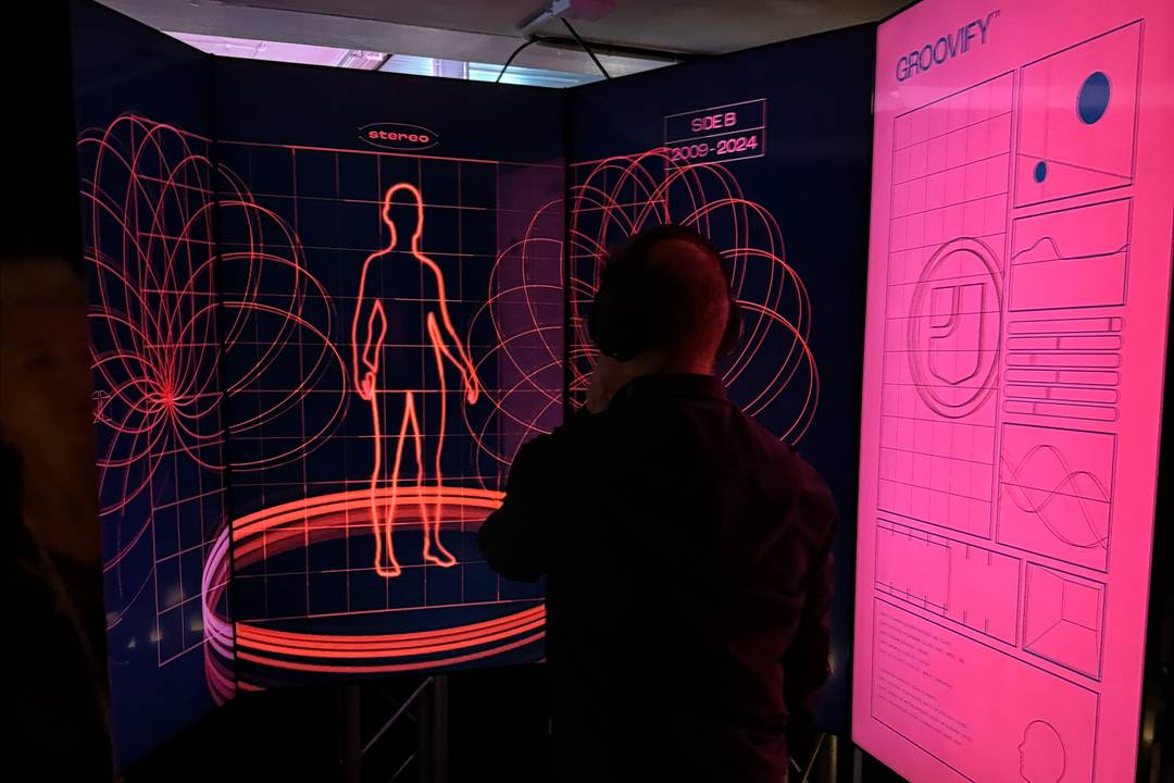 Groovify, an artificial intelligence app developed by LCI Barcelona, at Sónar+D.