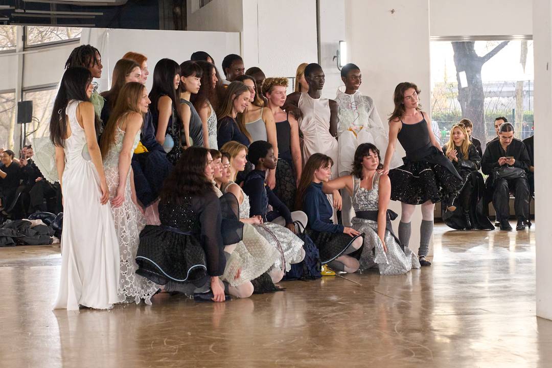 Le show de Cecilie Bahnsen était l'un des rares à proposé une diversité de morphologies.