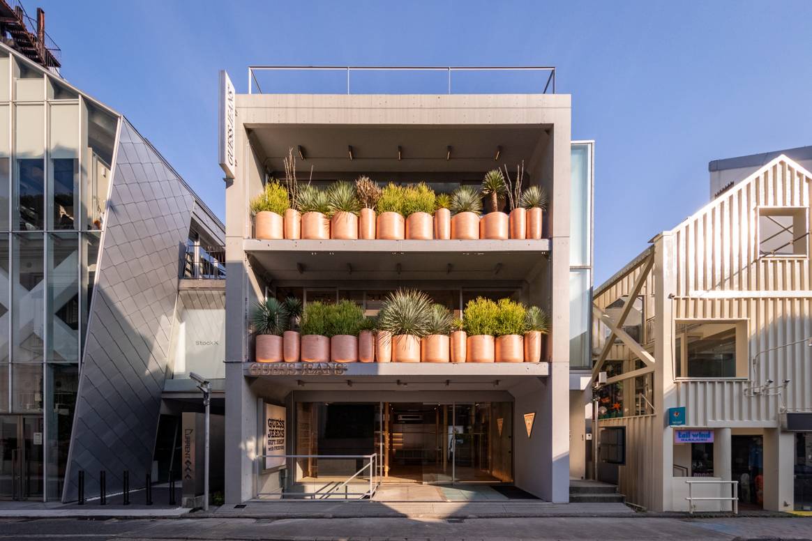 Guess Jeans opens first Asian flagship store in Tokyo.