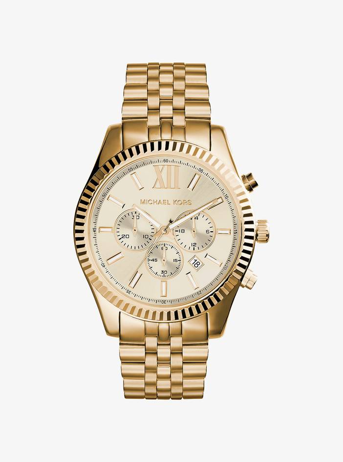 MK Lexington Gold-Tone Watch | Michael Kors