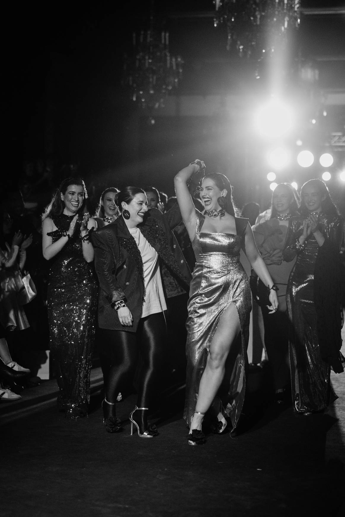 Johanna Calderón al final del desfile de su colección Fernando en We Love Flamenco.