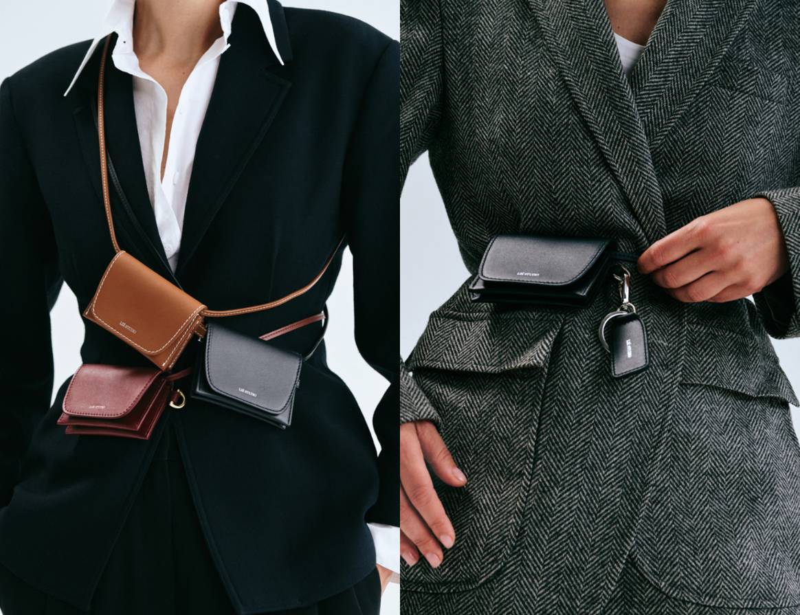 Items from Lié Studio's first leather collection.