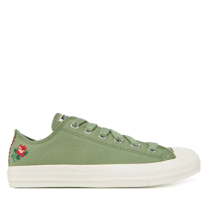 Sneakers aus Stoff Converse Chuck Taylor All Star Rose Cross Stitch A13658C Grün | Converse