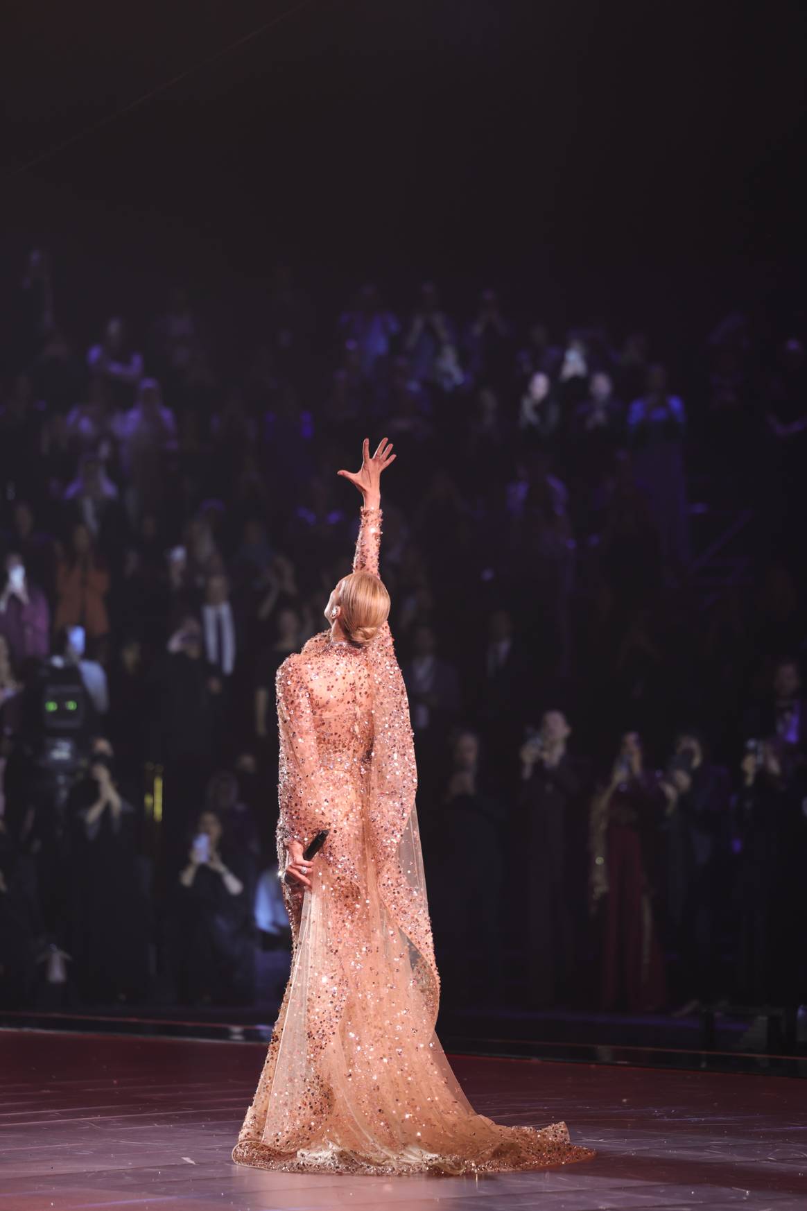 Céline Dion au show 1001 Seasons of Elie Saab, le 13 novembre 2024.