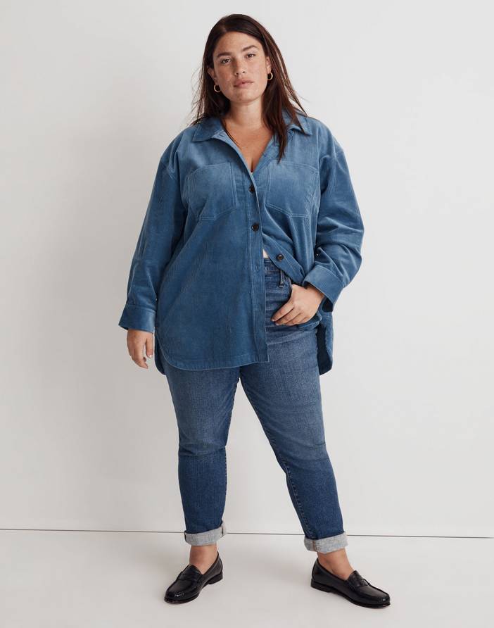 Plus Corduroy Kentwood Oversized Shirt-Jacket | Madewell