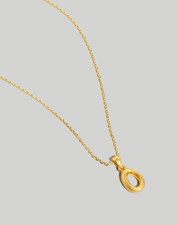Puffy Letter Pendant Necklace | Madewell